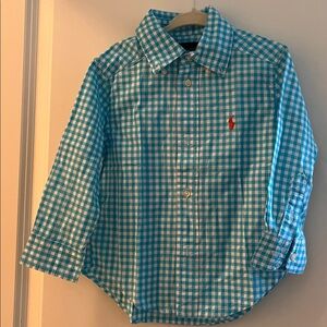 Ralph Lauren Turquoise Gingham Shirt